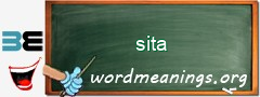 WordMeaning blackboard for sita